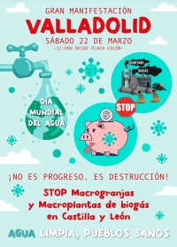 MOVILIZACIÓN DÍA 22 DE MARZO CONTRA LA PROLIFERACIÓN DE MACROGRANJAS