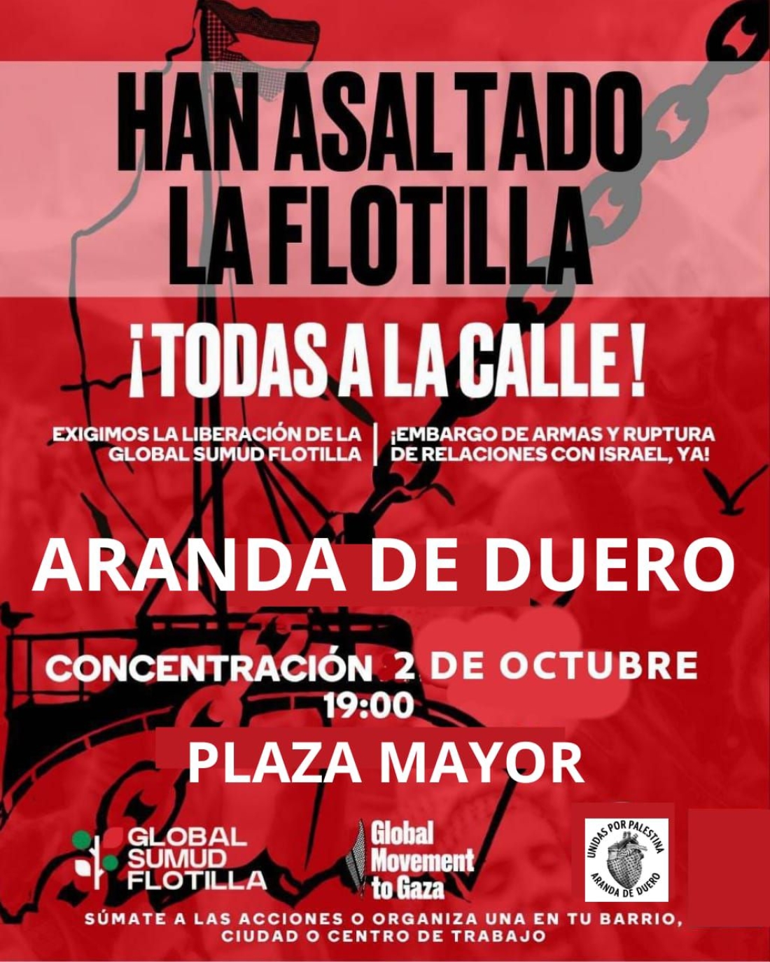 VOLVEMOS A LAS PLAZAS: HAN ASALTADO LA FLOTILLA
