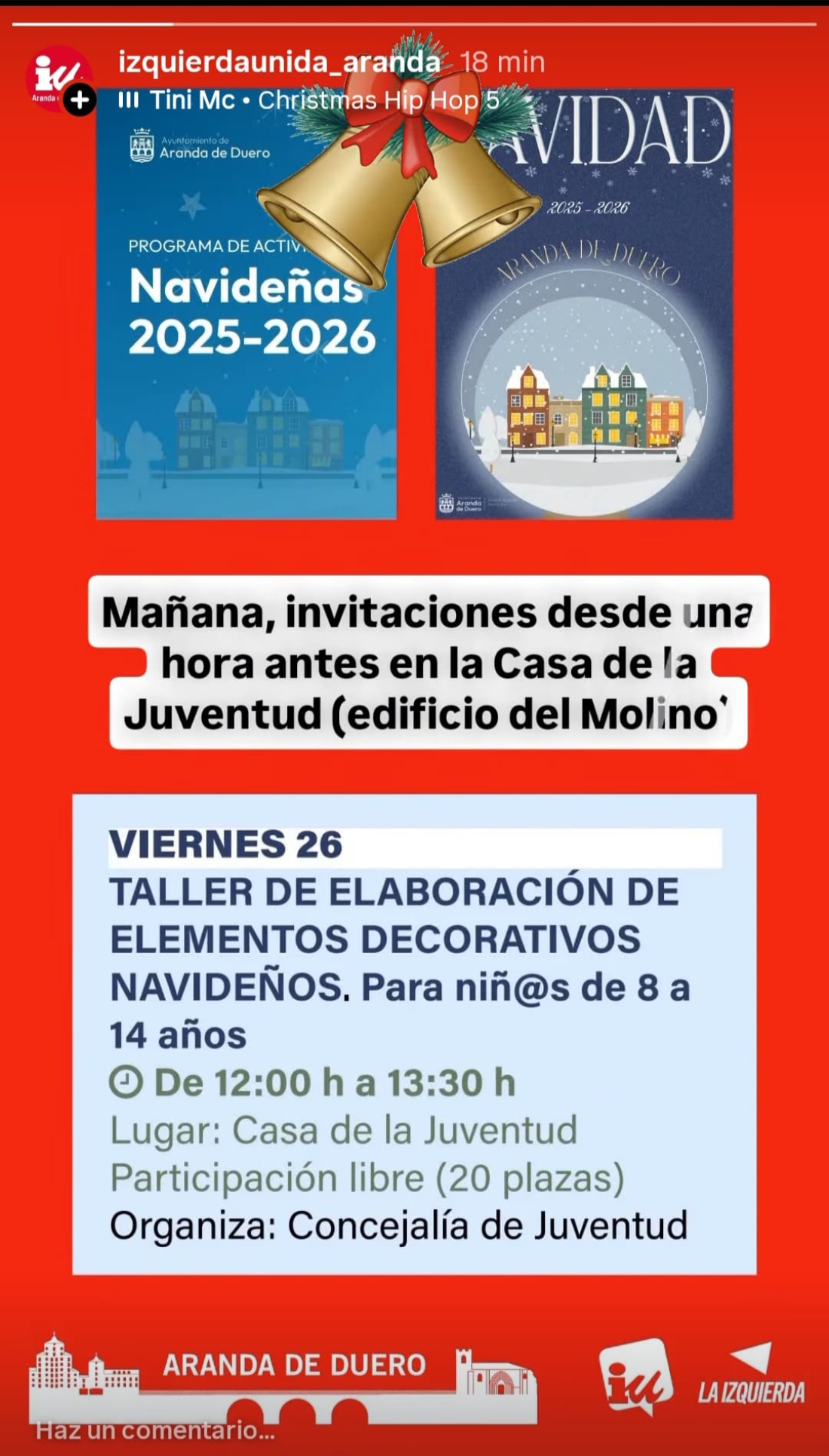 ACTIVIDADES EN LA CASA DE LA JUVENTUD