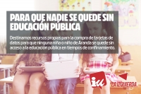 Para que nadie se quede sin educación pública en tiempos de confinamiento.