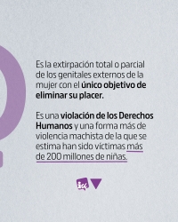 TOLERANCIA 0 CON LA MUTILACIÓN GENITAL FEMENINA